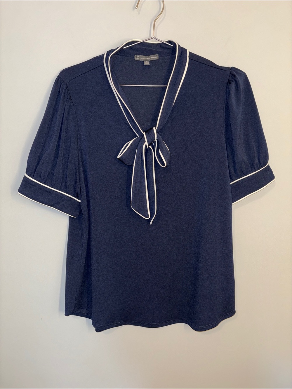 Adrianna Papell Tie-Neck Blouse